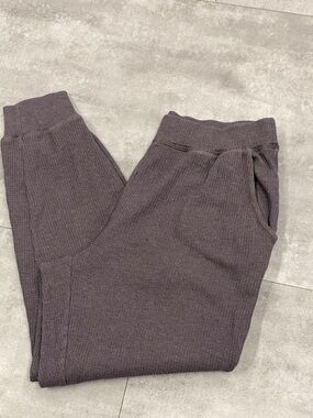 Aerie waffle thermal knit joggers size medium